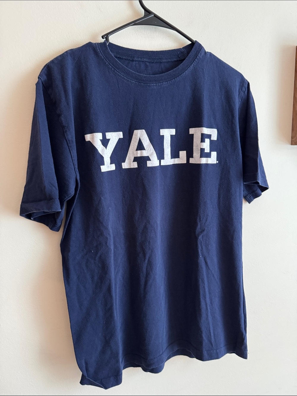Yale navy blue Graphic Crew Tee